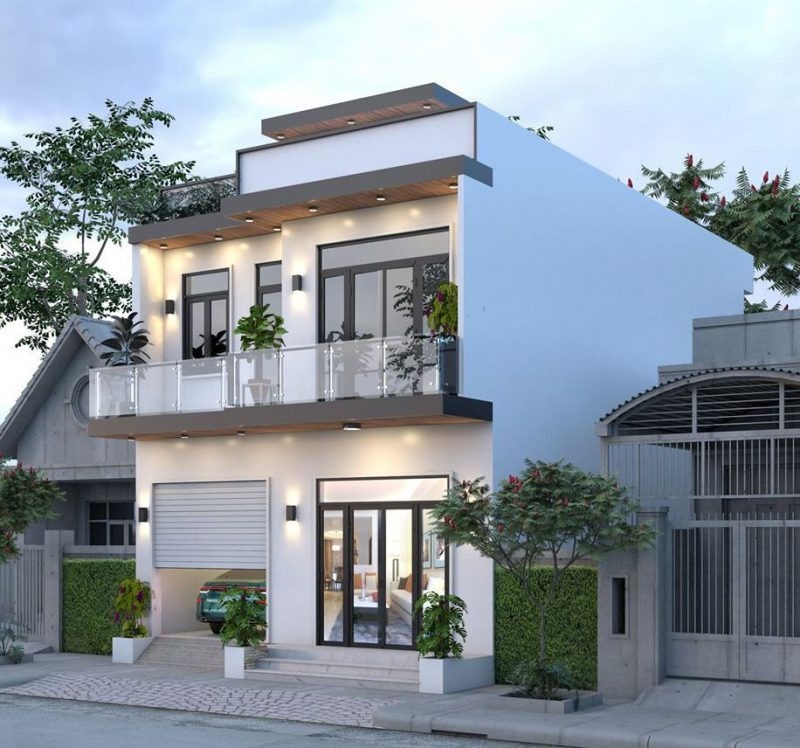 Ngôi nhà đẹp là ngôi nhà có hình dạng cân đối, hài hoà